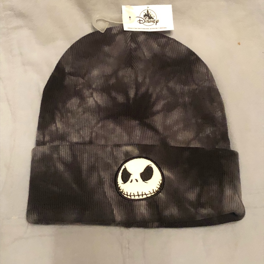 NEW Disney Parks Nightmare Before Christmas‎ Jack Black Camo Cap Hat Beanie